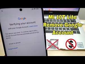 Xiaomi Mi 10T Lite 5G (M2007J17G), MIUI 13, Remove Google Account, Bypass FRP, Without PC.