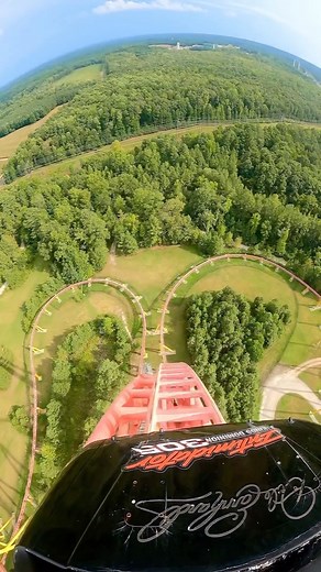 Jesiah 🤘🏽 National Coasters® on Instagram: "305 FEET on Intimidator 305! 🤗 What’s your favorite roller coaster? 🙌🎢 🎥: National Coasters® Coaster Name: #Intimidator305 • Park Name: #KingsDominion • Fun Fact: To lower G-forces too intense on the ride, Kings Dominion reduced the coaster’s maximum speed by temporarily installing trim brakes on the first drop. During the off-season, the coaster’s first turn was also redesigned, resulting in a wider turn radius and fewer G-forces. • Opening Date