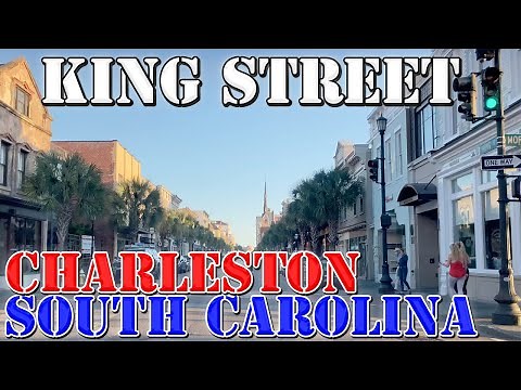 King Street - Charleston's LONGEST Street - Charleston - South Carolina - 4K Street Drive
