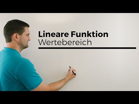 Lineare Funktion, Wertetabelle, Zeichnung, Definitionsbereich, Wertebereich 1 | Mathe by Daniel Jung
