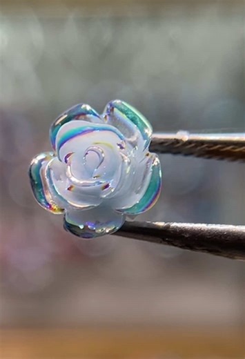 Glass flowers #diy #accessories #jewlery #jewlerymaking #maxbeads