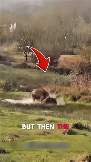Tiger vs Wild Buffalo: The Hunt That Turned Into a Rescue! 🐅🐃 #blacktiger #wildwatch