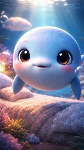 🐋 Baby Whale ASMR 🌊 | Deep Ocean Calm & Relaxing Sounds 🎧