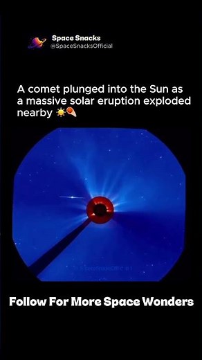 A Comet Fell Into the Sun — Then This Happened ☀️☄️
