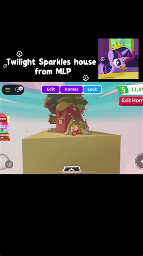 Adopt Me House Build: Twilight Sparkle Tiny Home