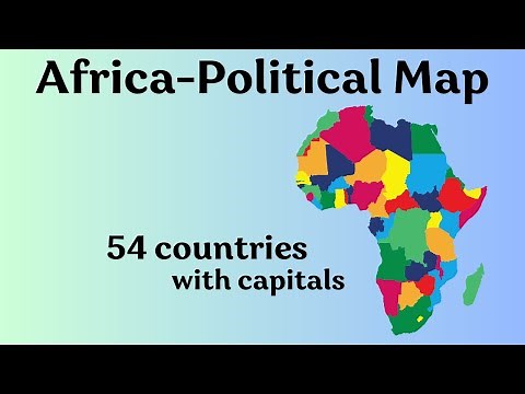 Africa Political Map | African Countries with Capital on Map | Happy Learnings..