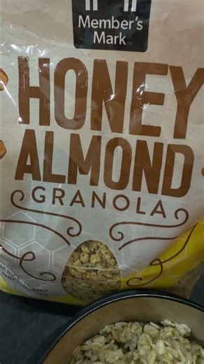 POV Breakfast is Served - Oatmeal with Honey and Honey Almond Granola