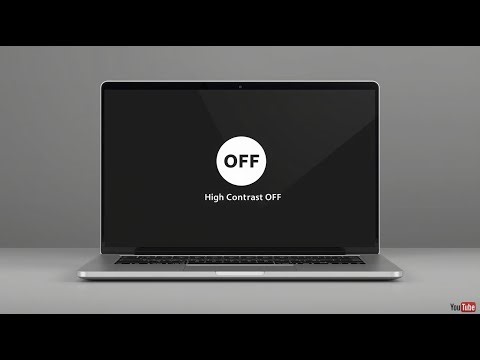 How to Turn Off High Contrast Mode on a Laptop Windows Guide