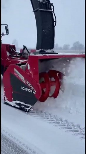 Monster Snow Blower Destroys Deep Snow — Insane Winter Power! ❄️😱
