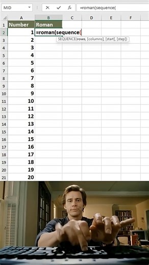 Convert Number to Roman + Sequence 🔥 | Amazing Excel Formula!