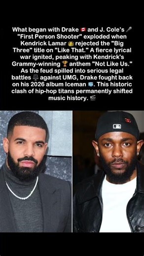 The Drake vs Kendrick Lamar Rap Feud Explained: A Complete Timeline #shorts