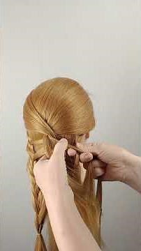 Easy Side Braids Hairstyle. Elegant Half Up Style for Long Hair #hairstyle