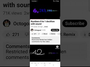 1 to 10 Decillion with sound