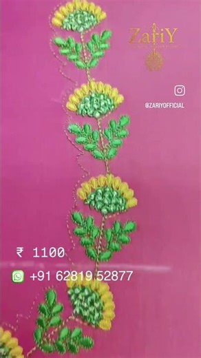 Fresh floral vibes! To Order, WhatsApp Us: +91 62819 52877. Design ID: ZYTSV1-7492