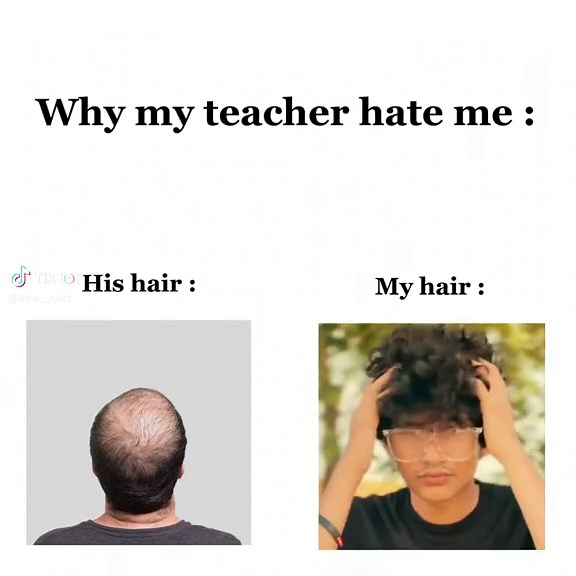 Funny Real vs Fake Curly Hairstyle Comparison