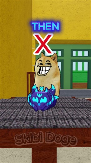 Trade Kisune Then and Now 😱✅ || Skibi Doge #roblox #bloxfruits #funny