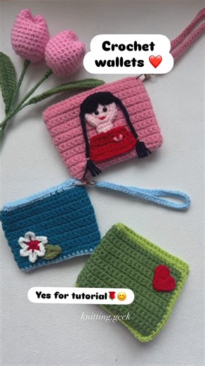 Amrita khare on Instagram: "Crochet wallets for men’s & women’s ❤️comment which tutorial you want first 😍 comment yes for tutorial❤️ 😊🌹super easy tutorial for beginners ❤️full tutorial on my YouTube soon 😄 🧿open for q&a . . . . . #art #crochetartist #artistsoninstagram #creative #creativity #instareels #instagood #crocheting #crochetaddict #artistsupport #indiaartist #crochetindia #handmade 😊❤️#aeroplane #crochetaeroplane #crochetkidswear #easytutorial #crochetheart #virareels #crochetgane