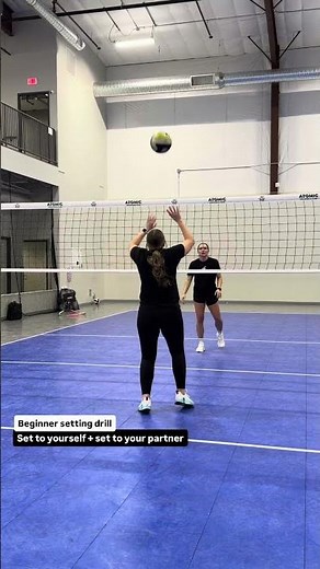 Beginner Volleyball setting drill🎉