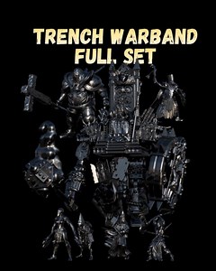 Grimdark Trench Proxy Miniatures – Zealot Infantry & Pilgrim Shrine Warband Set - Etsy