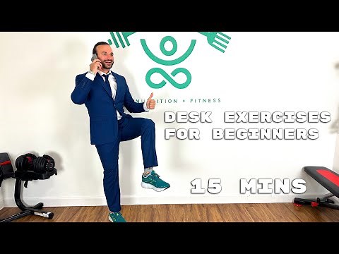 15 Min Desk Exercises for Beginners | Burn Fat During Work | No Equipment Needed | JAZ it Up