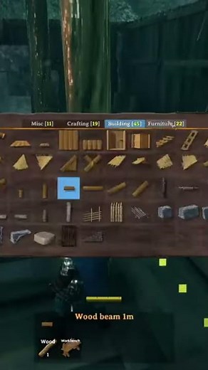 Wall Mounted Torch HACK! NO COPPER REQUIRED! 🔥🔥🔥 - Valheim #Shorts