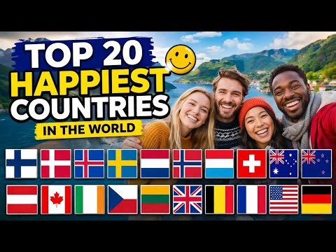 Top 20 Happiest countries! Some big surprises 😮