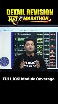 📢Detail Revision🔥 Maha- Marathon 📝 IPL (ECIPL) 💯 Mission 40/40 🚨 Be Ready Tomorrow #cs #revision