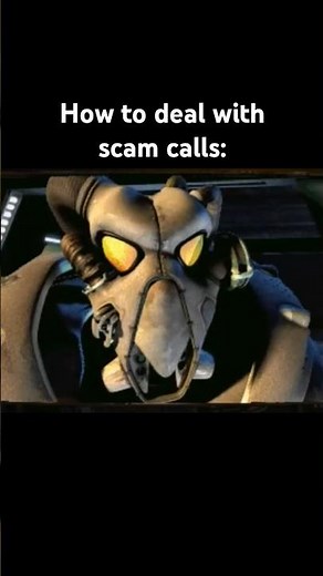 Enclave Soldier VS Scam Caller #fallout