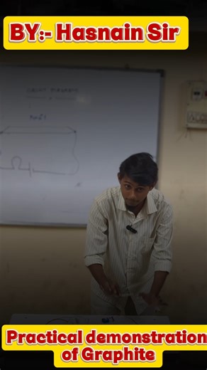 Graphite practical demonstration #elitetutorials #chemistry #viralshort #viralvideo #fypシ #trending