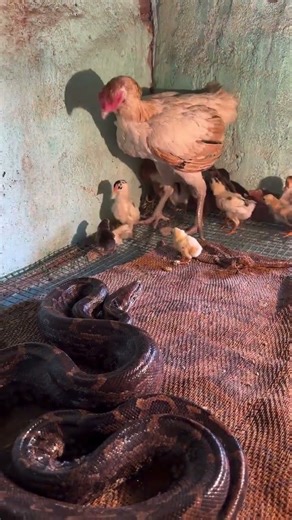 Chicken vs Indian Rock Python #snake #cobra #highlightseveryone #snakerescue #animalrescue #wildlife