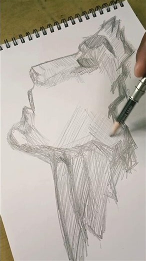 How to draw side face sketch #tranding #facesketch #howtodraw #viralshort