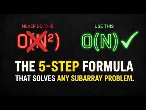 The 5-Step Sliding Window Formula That Solves Any Subarray Problem!