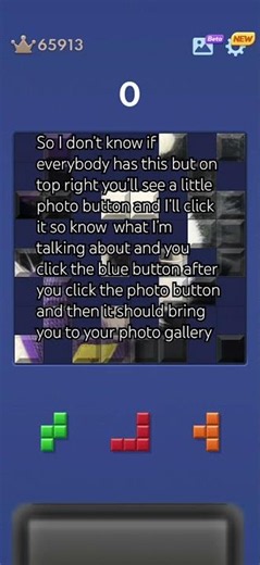 Tutorial how to get a picture in the background on Block Blast #blockblast