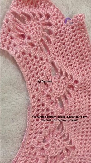 Crochet yoke 6-9 months baby #shorts #crochet #youtubeshorts