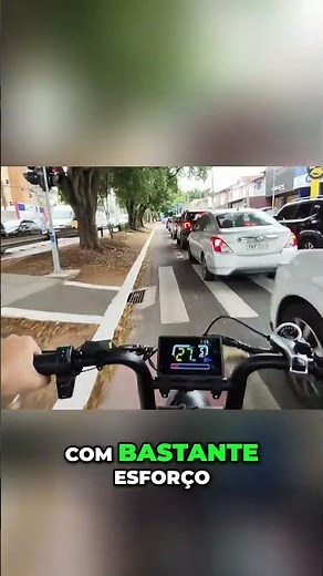 Bike Elétrica V9 Max Impressionante: Subida Rápida e Potente! #shorts