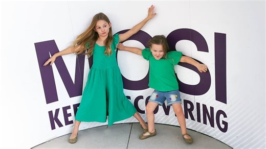 MOSI.⭐️ If you find yourself trying to pull the devices away from your kids this summer break, try a trip to the Museum of Science and Industry (MOSI). Inside we discovered a ton of different exhibits and adventures, and the girls had a blast. Their #BrickDinos exhibit was impressive. Best part is it’s air-conditioned to help beat the heat! It’s today’s episode of the #DaddyDaughterDiaries. MOSI WFLA News Channel 8 Tara Manis Benson #mosi #brickdino #legos #legobricks #science #museum #summerbre