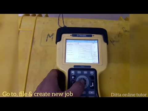 How to set coordinate system in trimble data collector TSC2