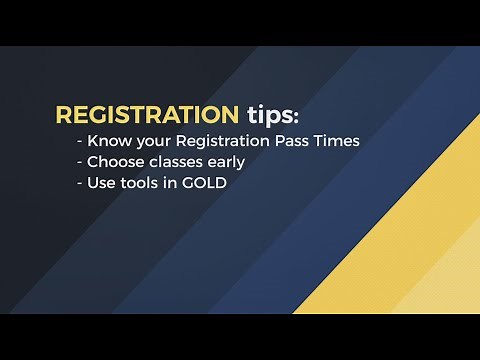 GOLD 101: Schedule Planning