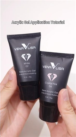 Venalisa acrylic gel extension application tutorial #nails #nailart #nailextension#nailtutorial