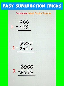 21 reactions · 21 shares | Subtraction Hacks - Fast and Easy  | Math Tricks Tutorial | Facebook