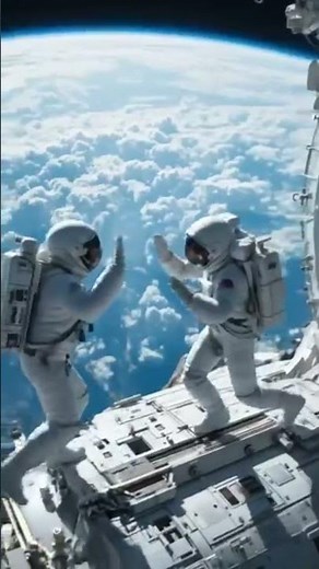 Astronauts Floating in Deep Space Spacewalk in Zero Gravity 🌌| #Technology #FutureTechnology2050