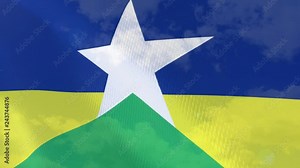 Modern and realistic closeup 3D flag animation. Perfect for background or texture purposes. Seamless Loop.