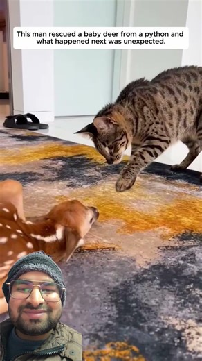 Deer rescued from python #animals #wildliferescue #animalrescue #funny #lifeisbutadream