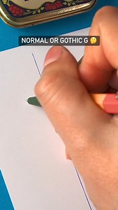 Normal or Gothic G #calligraphy #lettering | Made by Edgar