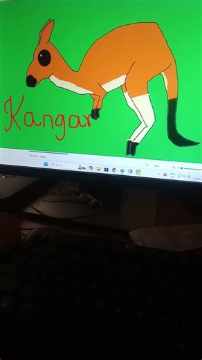 How is the Kangaroo magic #artdrawing #shorts #kangaroo #animals #magicart #magicdrawings