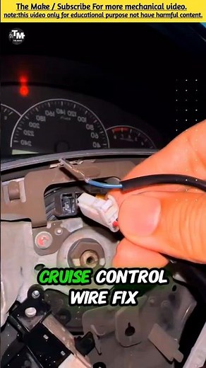 Cruise Control Wire Fix #carrestorationproject #carpart #mechanic