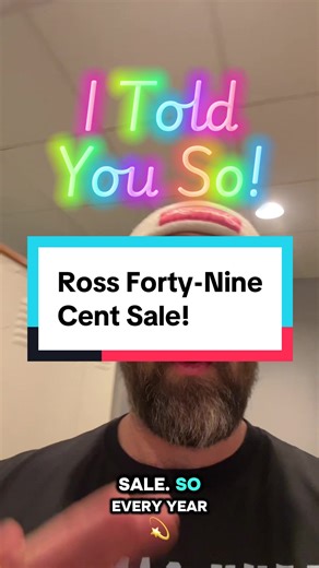 Ross has officially confirmed the $.49 sale. OK it’s not a sale $.49 clearance #Sale #Deal #Clearance