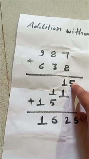 Easy trick addition without carry ☺