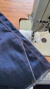 how to sew the side seams on jeans
