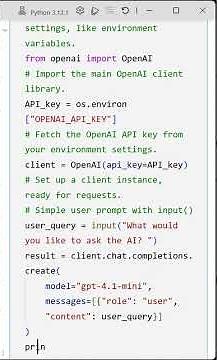 Build a Simple Chatbot in Python Using OpenAI Prompts